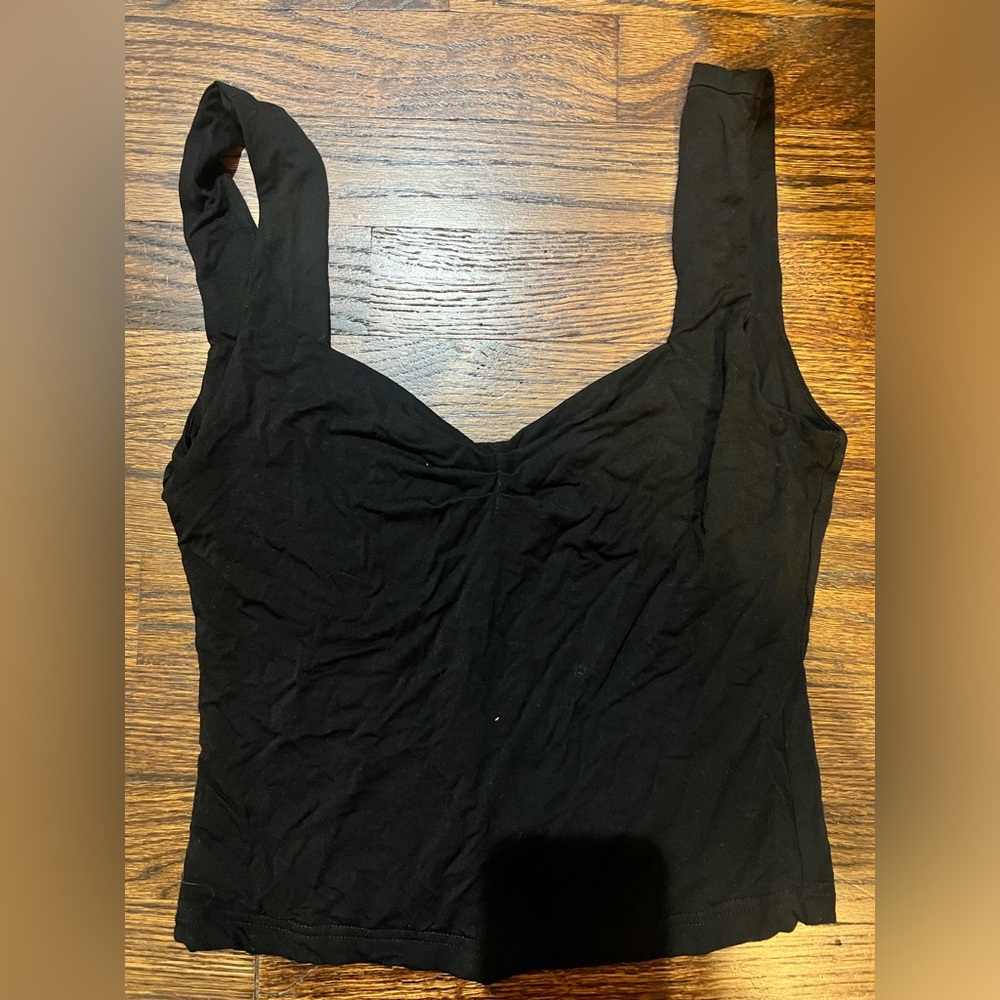 black tank top